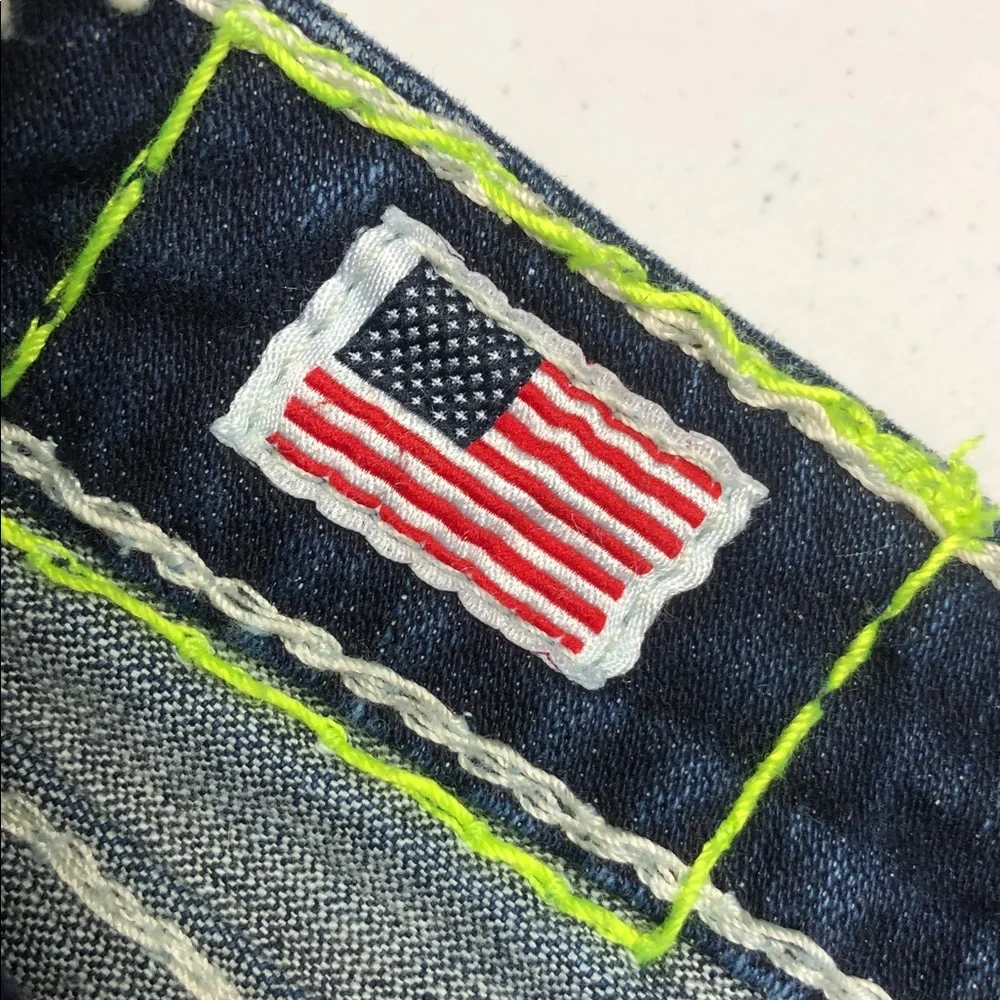LIKE NEW TRUE RELIGION BILLY SUPER T SKINNY JEANS 24x33 🇺🇸 - Picture 7 of 14